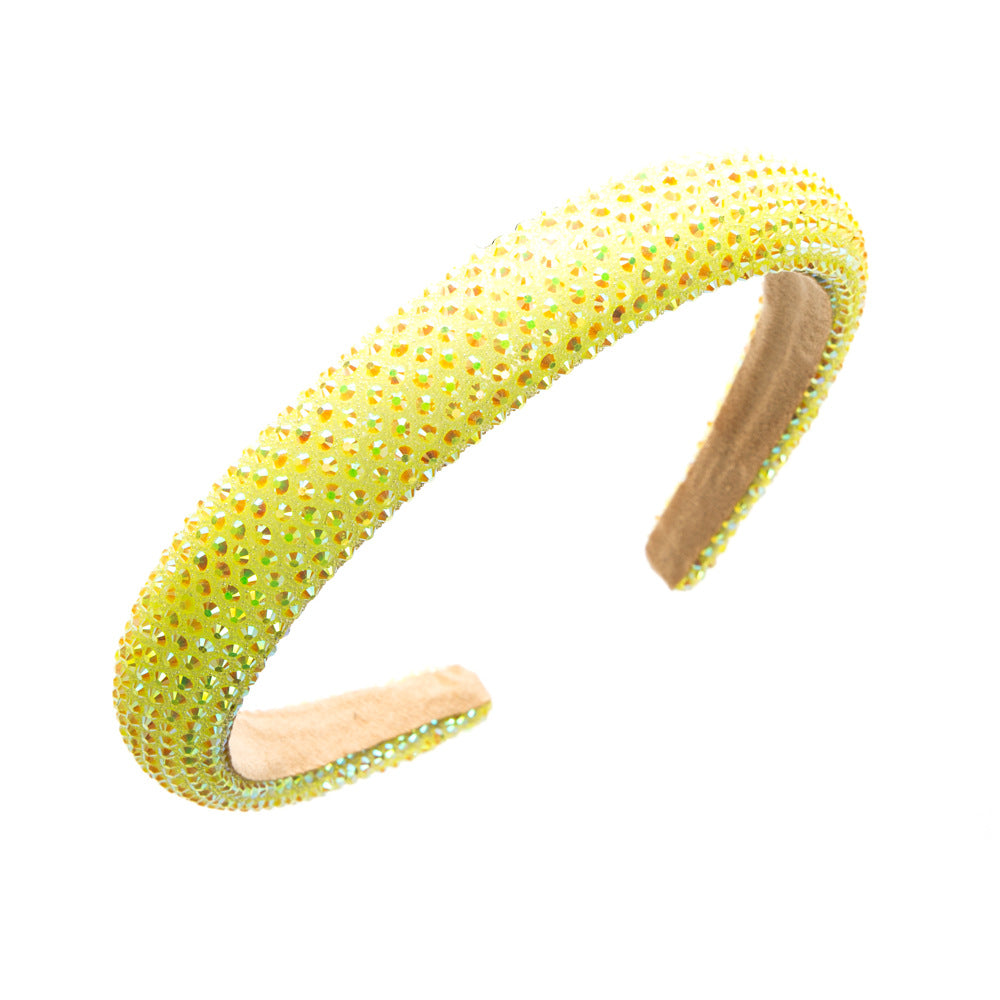 Wholesale Simple and Fashionable Temperament Full Diamond Fine Edge Headband